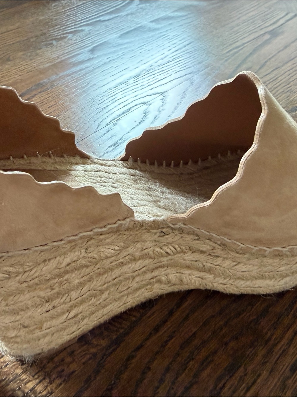 CHLOE Suede Espadrille Wedge Sandals - Beige - 39 - Picture 12 of 12